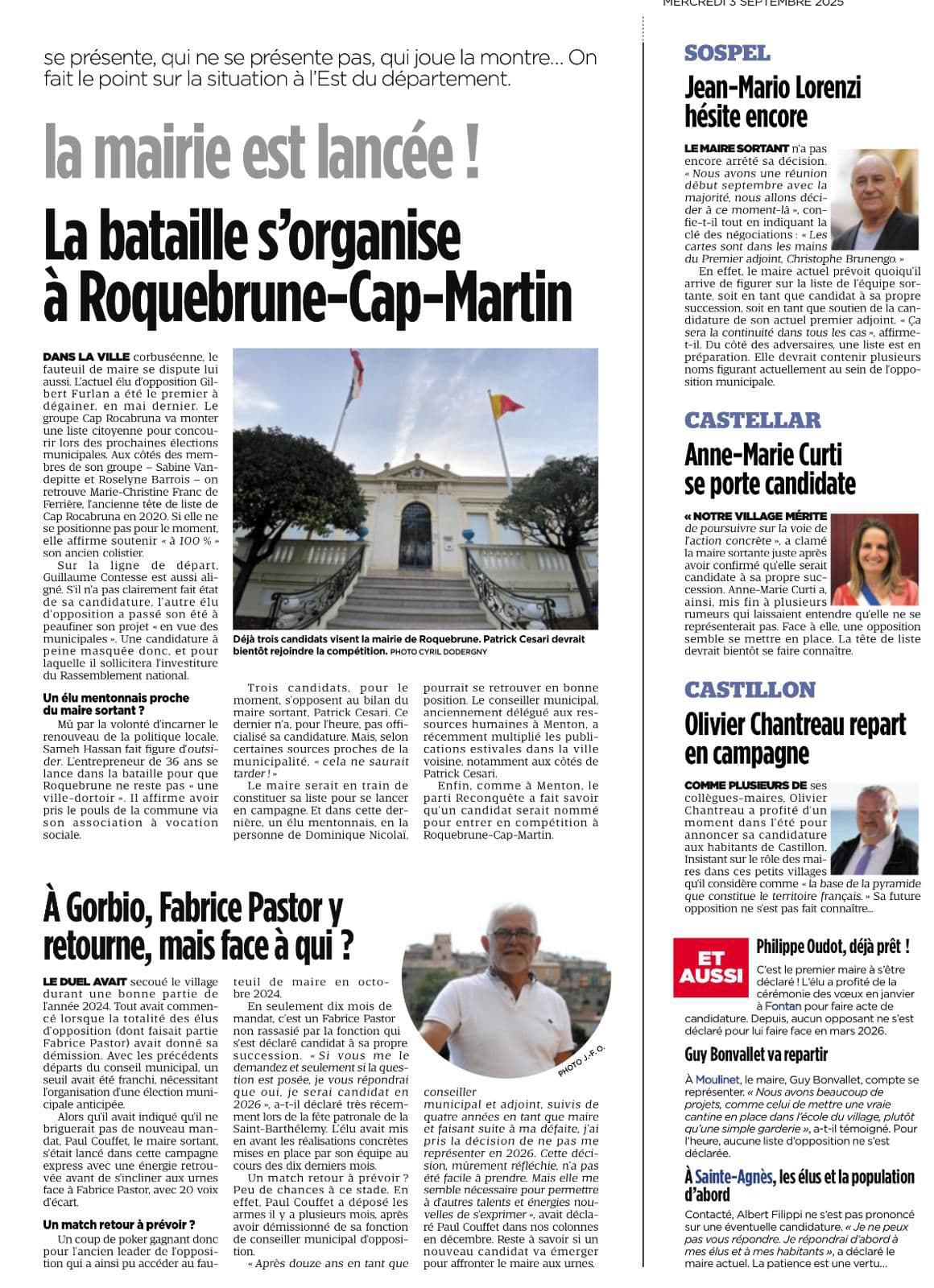 La bataille s'organise à Roquebrune-Cap-Martin